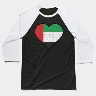 Emirati Jigsaw Puzzle Heart Design - Gift for Emirati With United Arab Emirates Roots Baseball T-Shirt